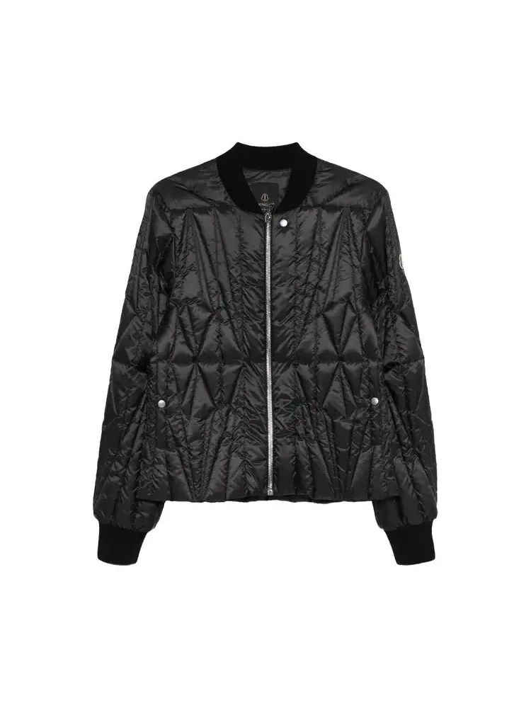 Куртка-пилот Rick Owens x Moncler Woven Geocamo Flight Jacket — черный