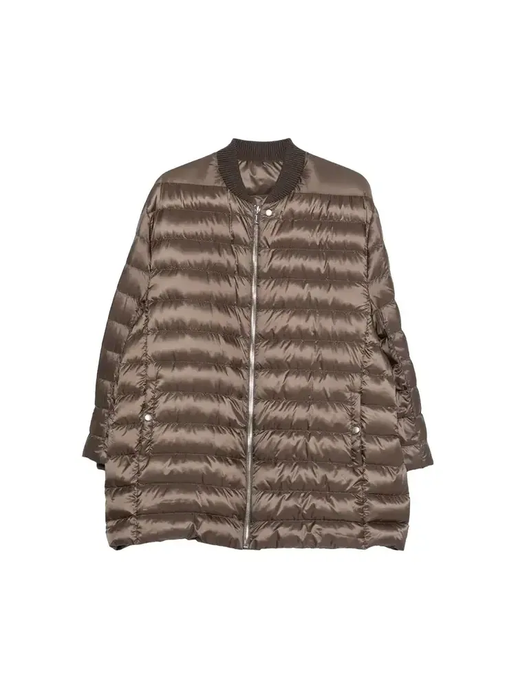 Куртка-парка Rick Owens x Moncler Woven Flight Parka Jacket 'Dark Dust' — коричневый