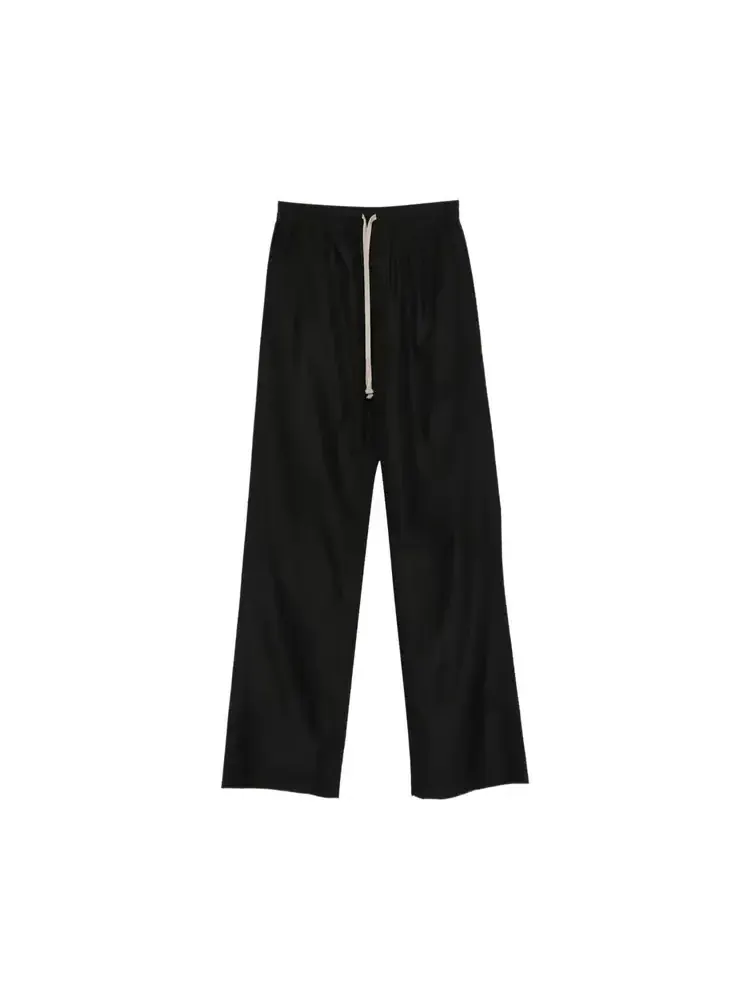 Тканые брюки на завязках Rick Owens x Moncler — изображение 1 из 1, черный