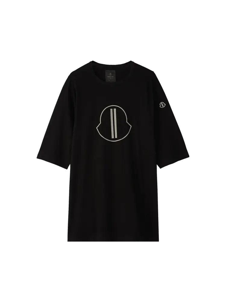 Футболка Rick Owens x Moncler Short-Sleeve Level 'Black' — изображение 1 из 1, черный