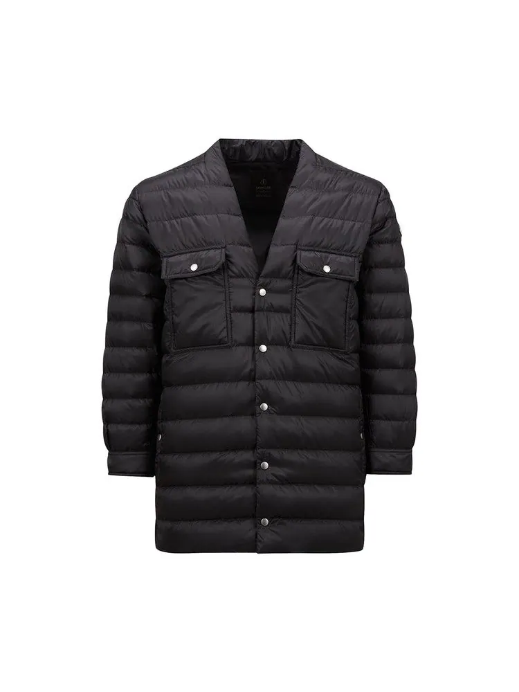 Куртка Moncler x Rick Owens Woven Outershirt 'Black' — изображение 1 из 1, черный