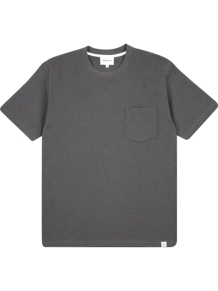 Футболка Norse Projects Johannes Pocket Short-Sleeve Tee 'Slate Grey' — изображение 1 из 1, серый