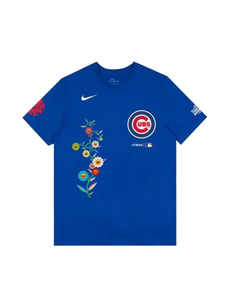 Футболка Nike x Takashi Murakami x MLB World Tour Tokyo Series 2025 Cubs Short-Sleeve Tee — изображение 1 из 2, синий