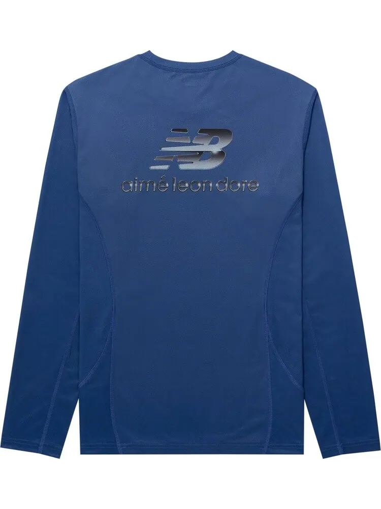 Футболка Aimé Leon Dore x New Balance Long-Sleeve Racing 'Blue Ombre' — изображение 2 из 2, синий