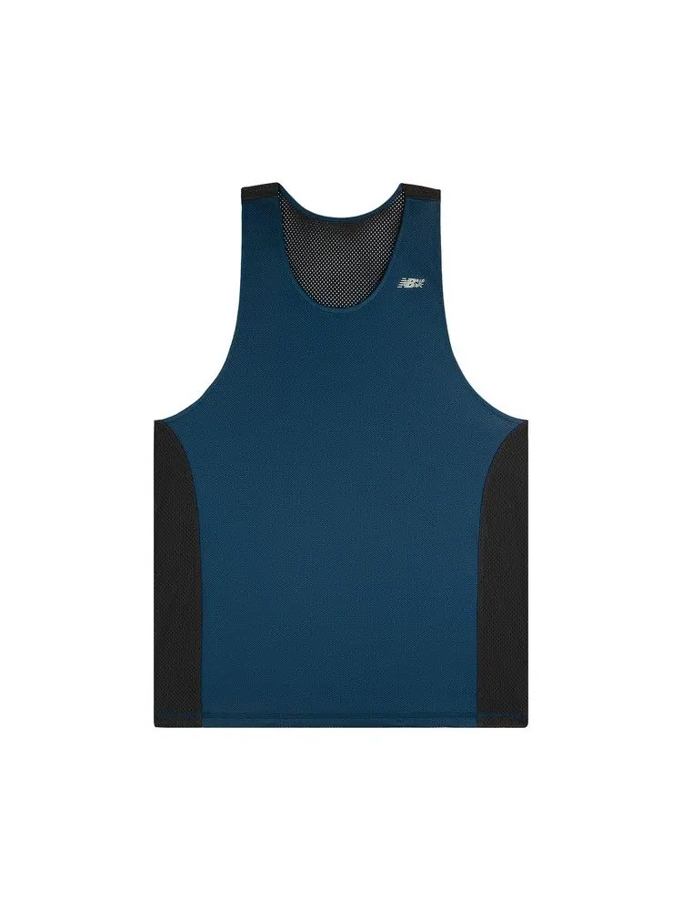 Топ Aimé Leon Dore x New Balance Rc56 Racing Singlet, Moonlit Ocean — изображение 1 из 2, синий