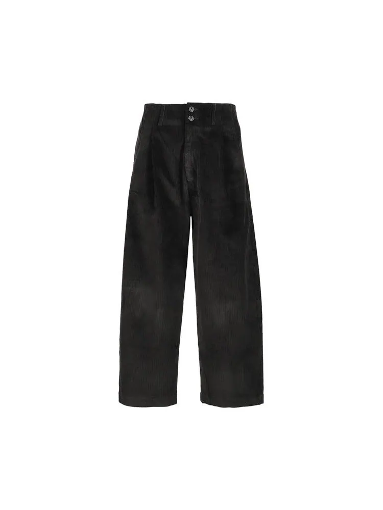 Брюки Nicholas Daley Wide Leg Pleated Trouser 'Black' — черный