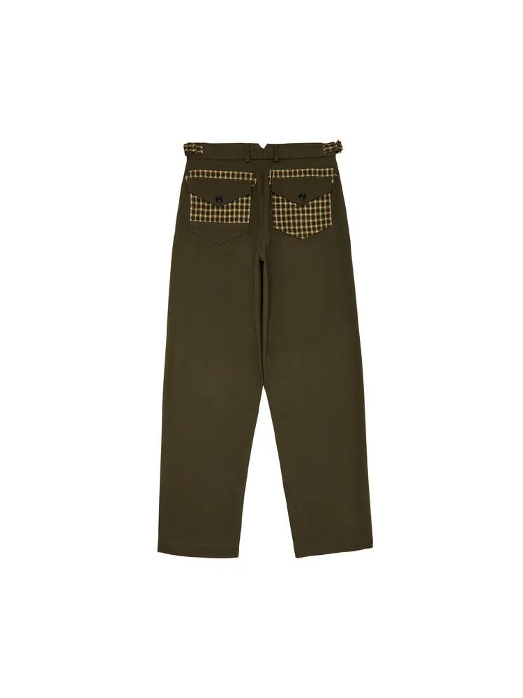 Брюки Nicholas Daley Two Pocket Straight Leg Trouser — изображение 2 из 3, оливковый/коричневый