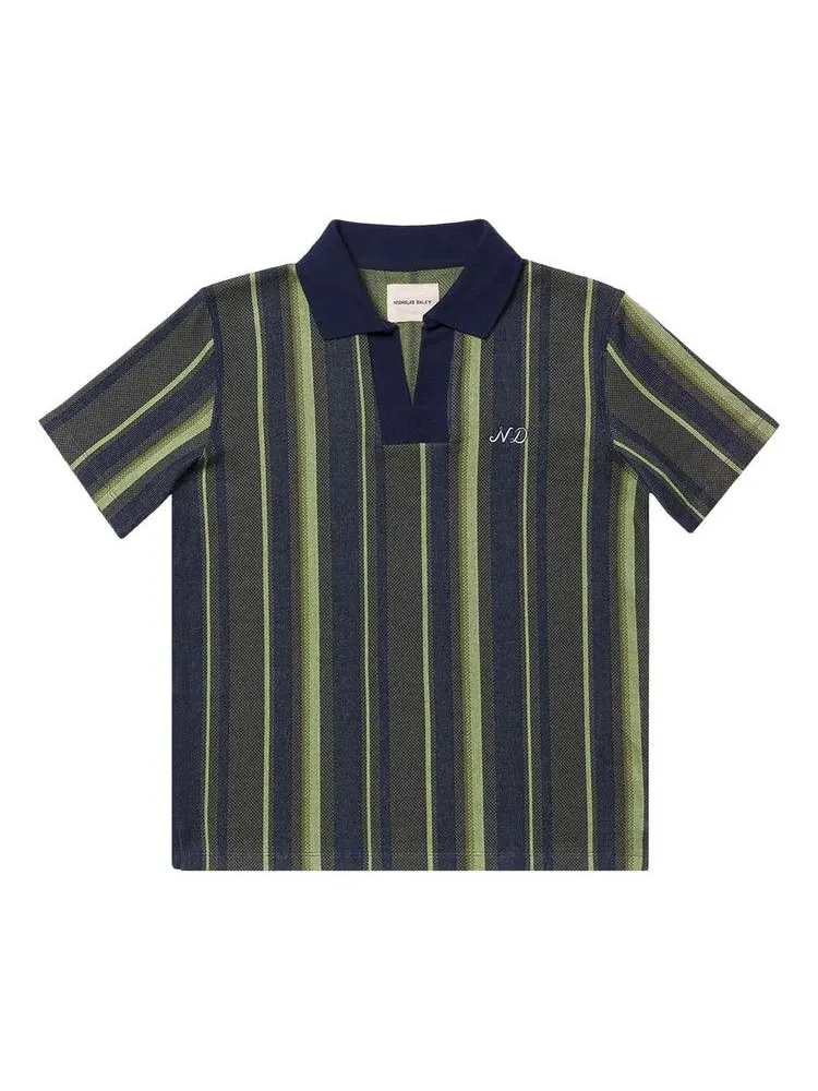 Поло Nicholas Daley Rugby Striped Polo