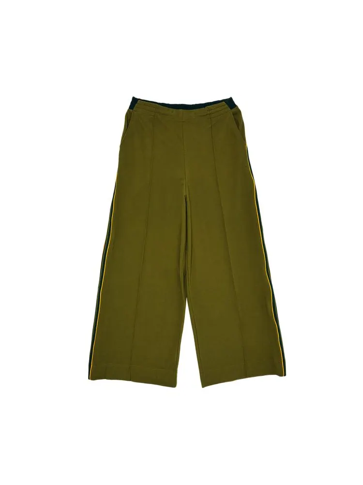 Брюки Nicholas Daley Wide Leg Track Pant 'Army Green'