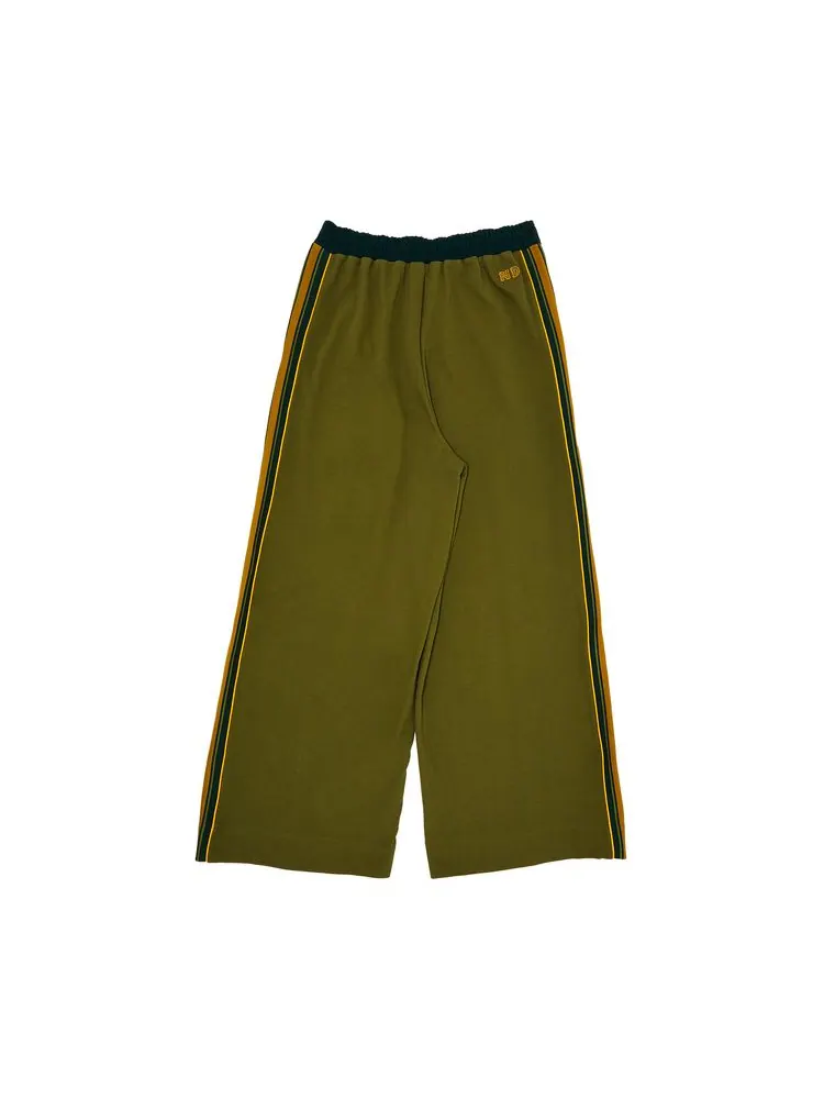 Брюки Nicholas Daley Wide Leg Track Pant 'Army Green' — изображение 2 из 3, зеленый