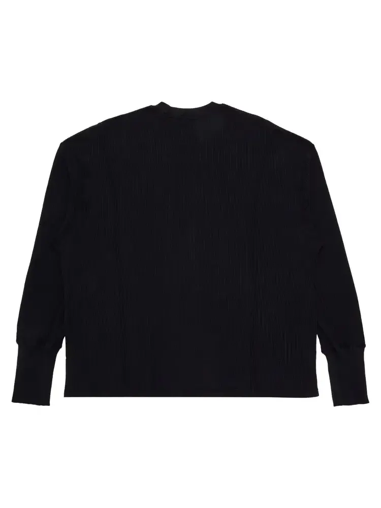 Свитшот Nicholas Daley Slygo Waffle Crewneck 'Black' — изображение 2 из 3, черный