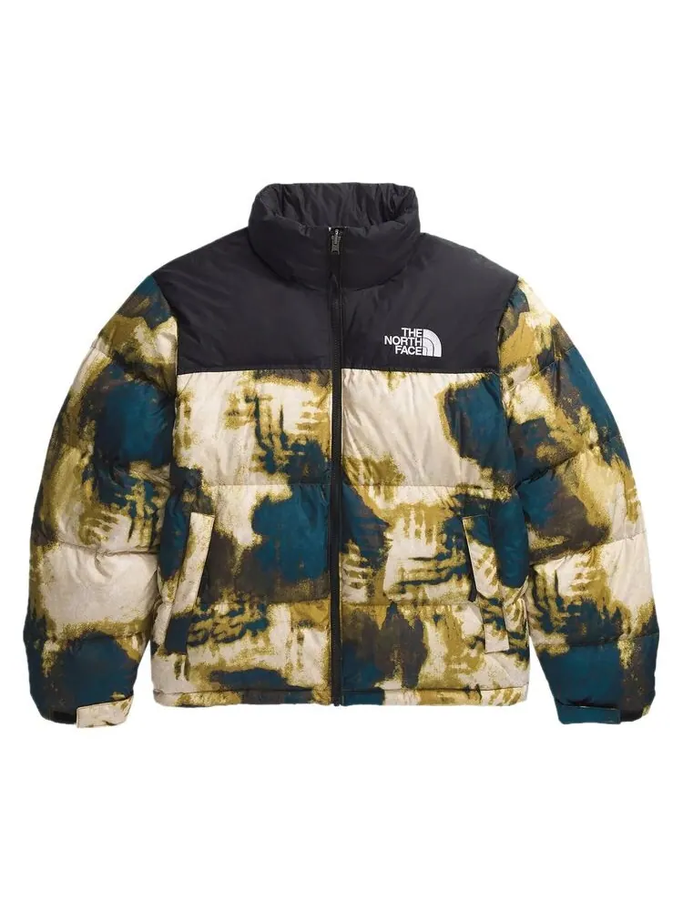 Куртка The North Face 1996 Retro Nuptse Jacket Midnight Petrol/TNF Bleach Dye Print — изображение 1 из 1, мульти