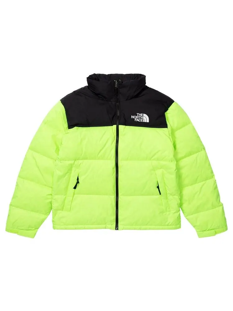 Куртка The North Face 1996 Retro Nuptse Jacket Safety Green/Black — изображение 1 из 2, зеленый/черный