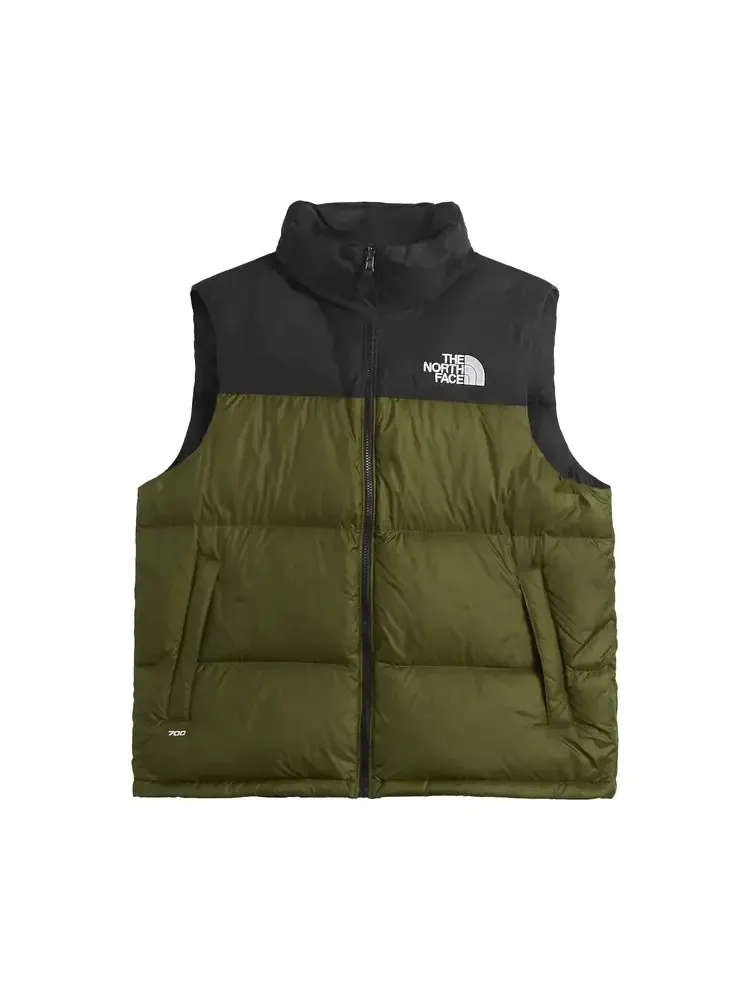 Жилет The North Face 1996 Retro Nuptse Vest 'Woodland Green/TNF Black' — изображение 1 из 1, зеленый