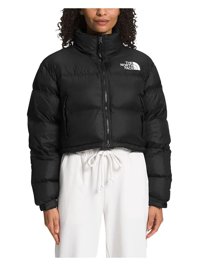 Куртка The North Face W Nuptse Short — изображение 1 из 6, черный/черный