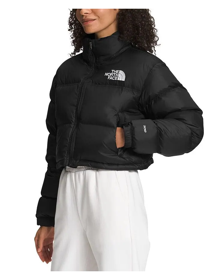 Куртка The North Face W Nuptse Short — изображение 3 из 6, черный/черный