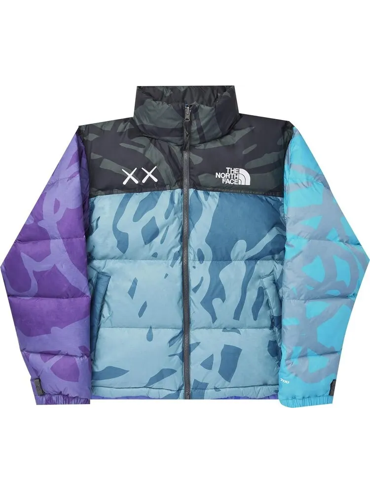 Куртка The North Face x KAWS Retro 1996 Nuptse Jacket 'Monterey Blue' — изображение 1 из 1, синий