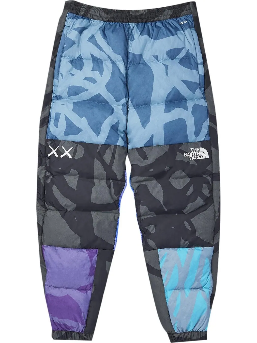 Брюки The North Face x KAWS Retro 1996 Nuptse Pant 'Monterey Blue' — 1