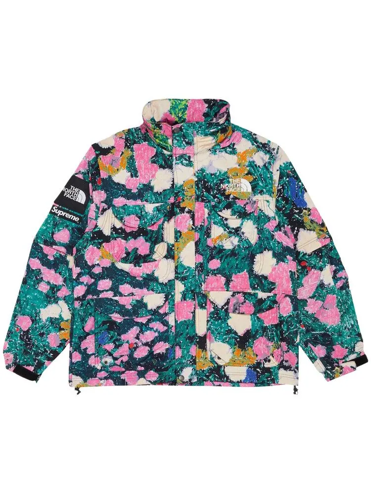 Куртка Supreme x The North Face Trekking Convertible Jacket, Flowers — изображение 1 из 1, зеленый