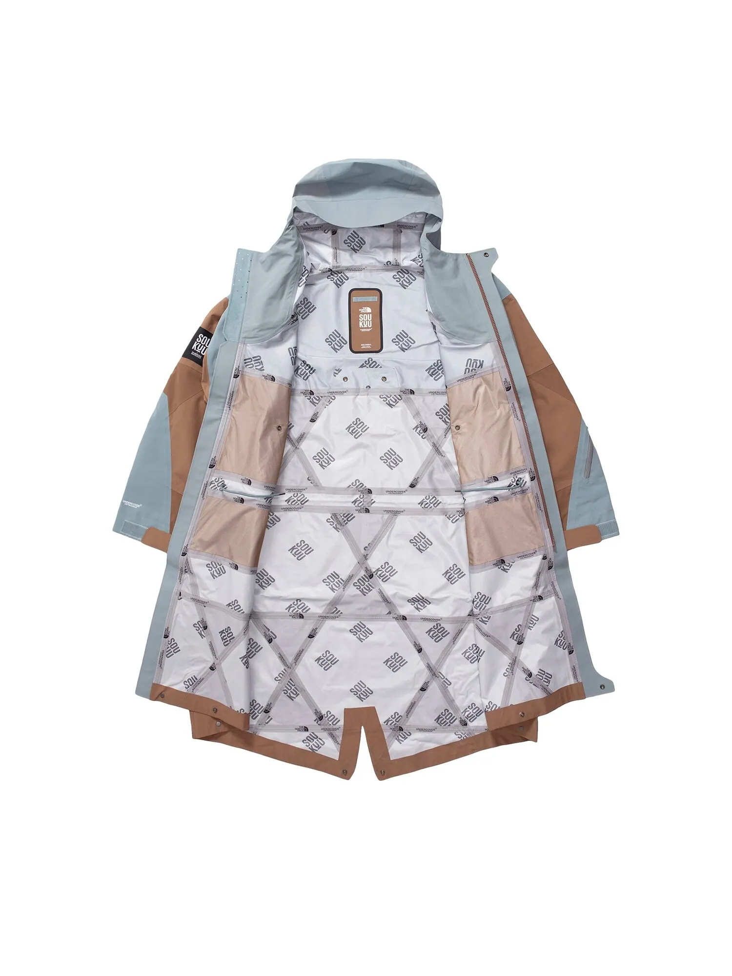 Куртка The North Face x Undercover Souku Geodesic Shell — изображение 3 из 3, коричневый/серый