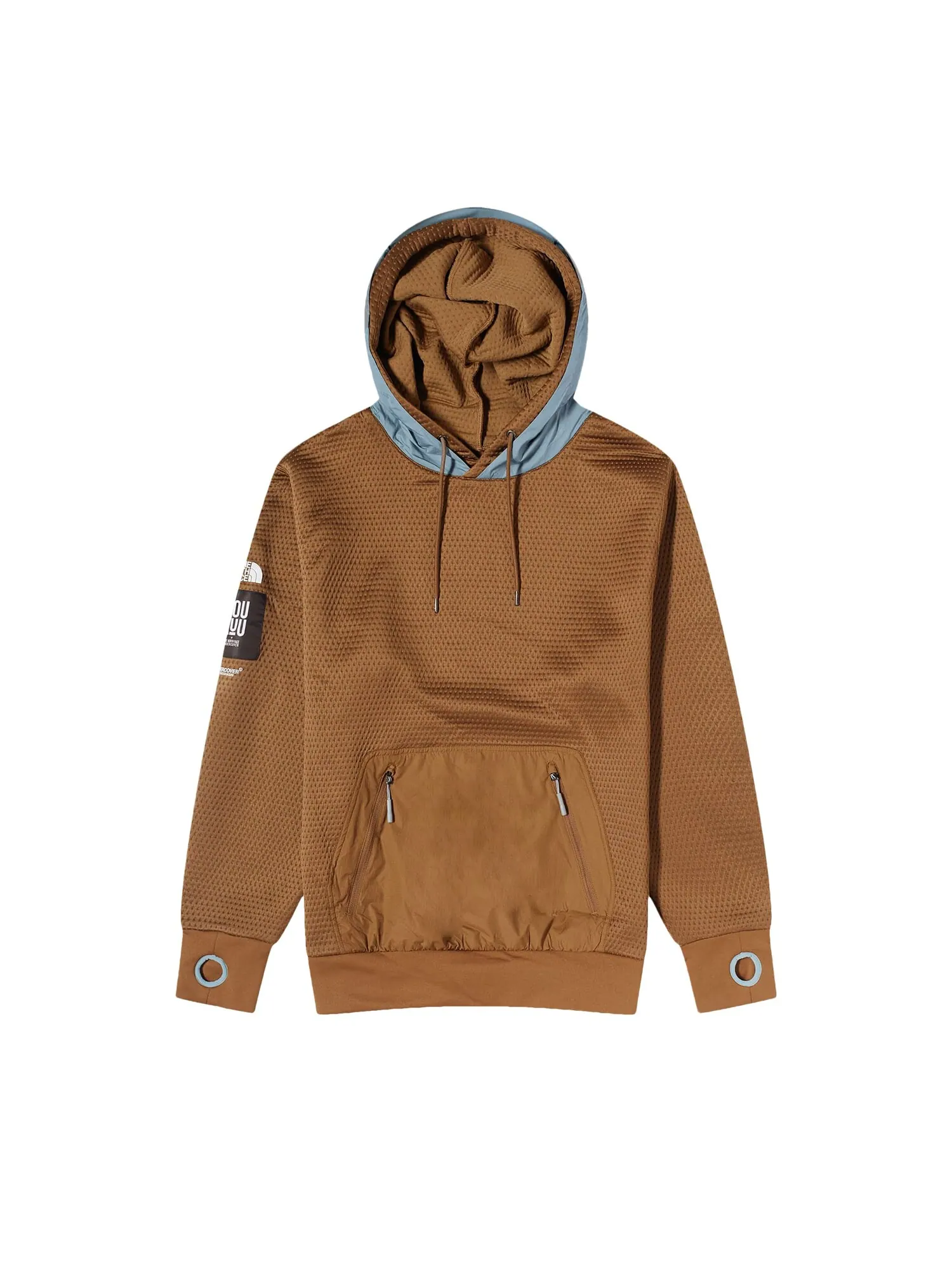 Двойная толстовка с капюшоном The North Face x Undercover SOUKUU DotKnit Sepia Brown/Concrete Grey — изображение 1 из 1