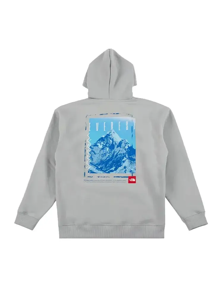 Толстовка The North Face Red Box Everest Heavyweight Hoodie 'High Rise Grey' — изображение 2 из 2, серый