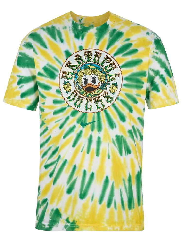 Футболка Nike x Class Trip x Grateful Dead x Oregon Duck & Roses в стиле «тай-дай» — изображение 1 из 2, желтый
