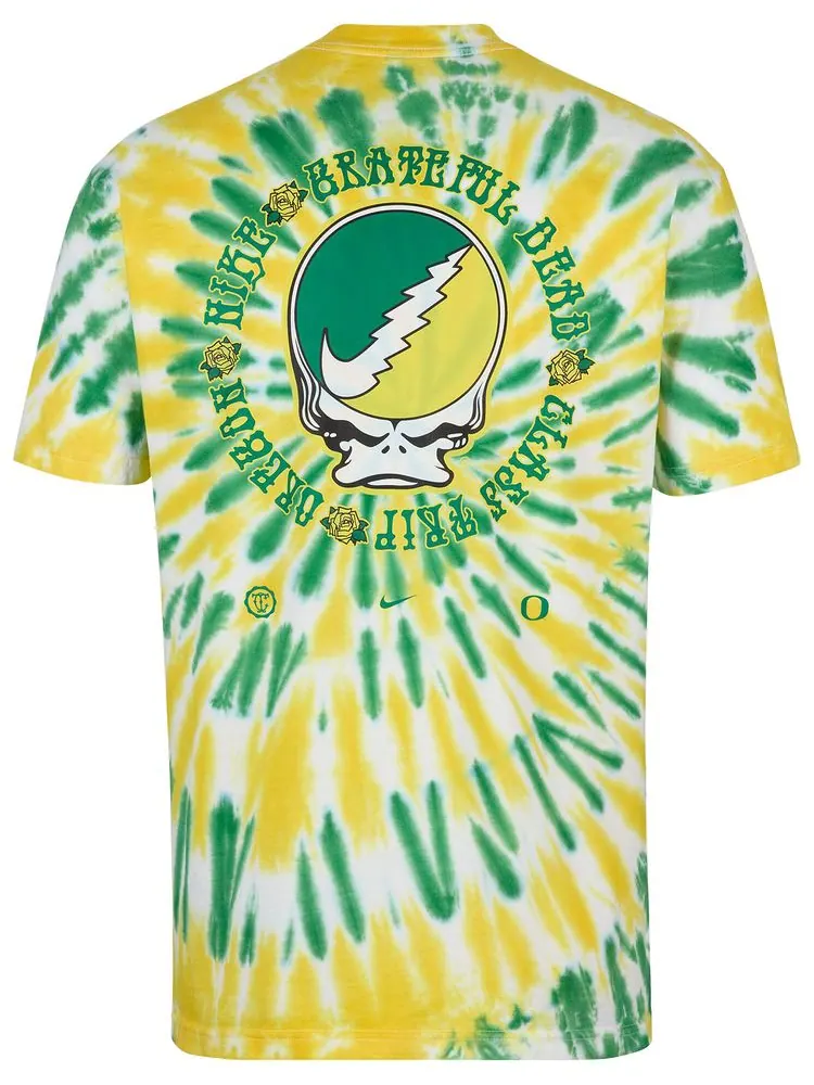 Футболка Nike x Class Trip x Grateful Dead x Oregon Duck & Roses в стиле «тай-дай» — изображение 2 из 2, желтый