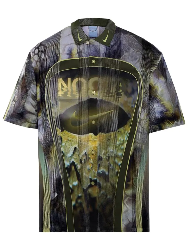 Рубашка Nike x NOCTA Tito Neeks Button Down — изображение 1 из 2, зеленый