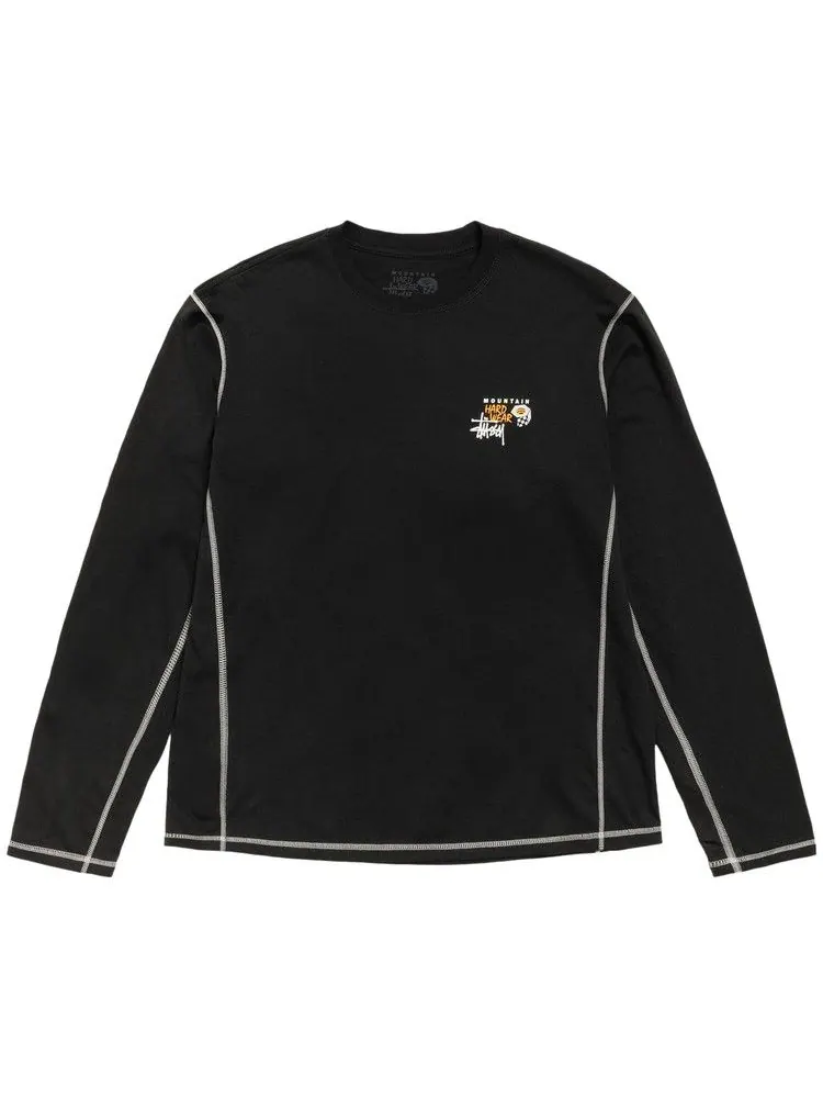 Футболка Stussy x Mountain Hardwear Long-Sleeve Tee 'Stealth Grey' — изображение 1 из 2, серый