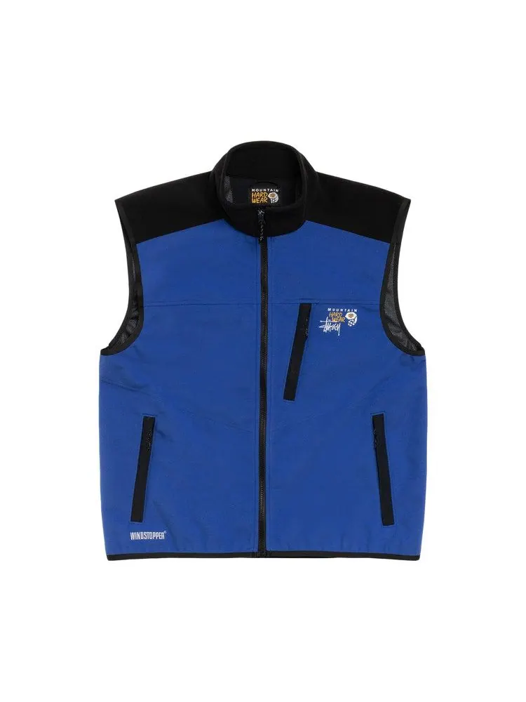 Утепленный жилет Stussy x Mountain Hardwear Windstopper Vest 'Blue' — изображение 1 из 2, синий