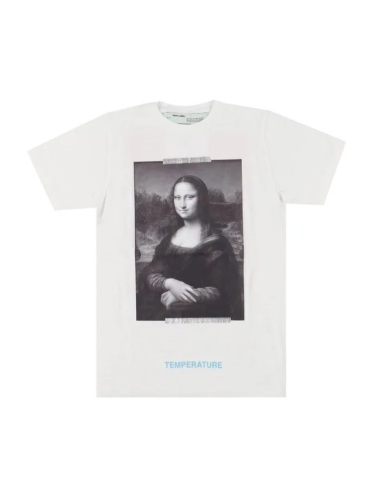 Футболка мужская Off-White x MCA Figures of Speech Mona Lisa с рисунком — изображение 1 из 1, белый