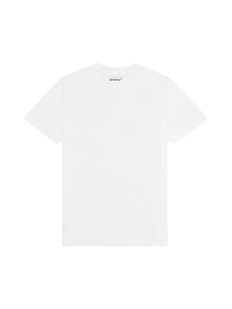 Футболка мужская Off-White Monalisa приталенного кроя — изображение 2 из 2, белый/синий
