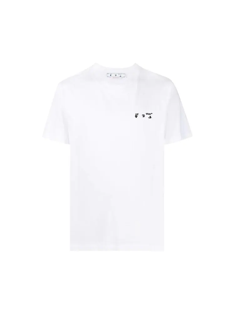 Футболка мужская Off-White OW хлопковая с логотипом — изображение 1 из 1, белый
