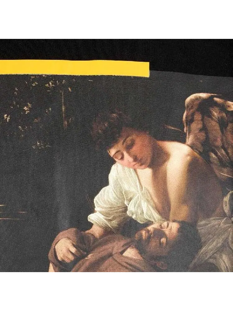 Футболка мужская Off-White Caravaggio Print с принтом — изображение 3 из 3, черный