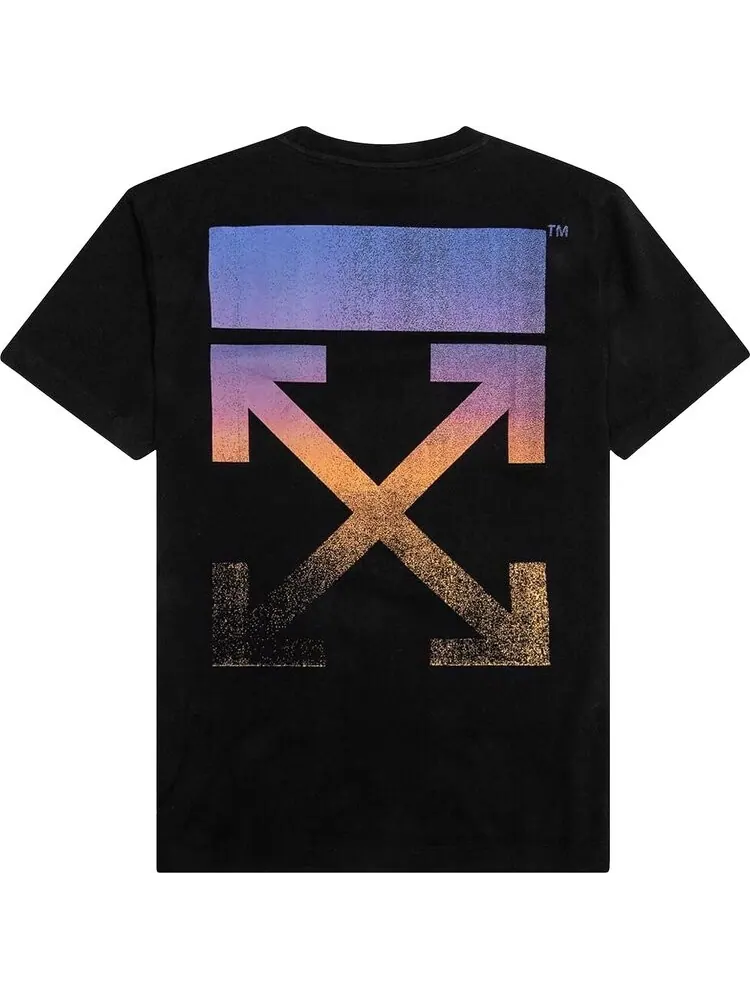 Футболка мужская Off-White Degrade свободного кроя — изображение 2 из 2, черный