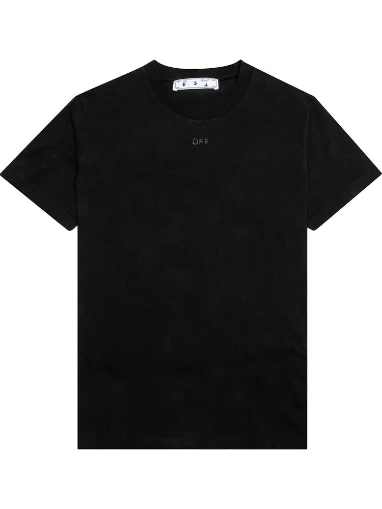 Футболка мужская Off-White Rubber приталенного кроя — изображение 1 из 2, черный