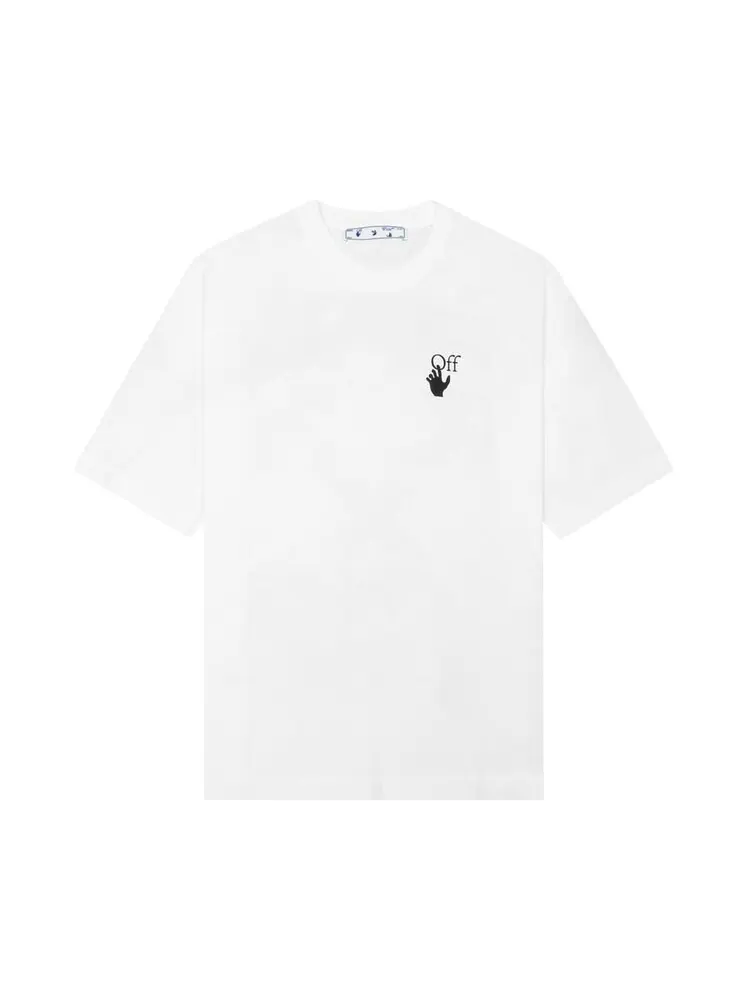 Футболка мужская Off-White Caravaggio свободная хлопковая — изображение 1 из 2, белый