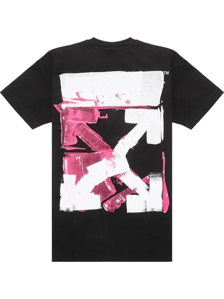 Футболка мужская Off-White Acrylic Arrow с принтом — изображение 2 из 2, черный