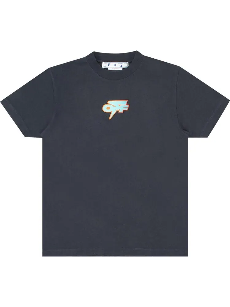 Футболка мужская Off-White Degrade Thunder свободного кроя — изображение 1 из 1, черный