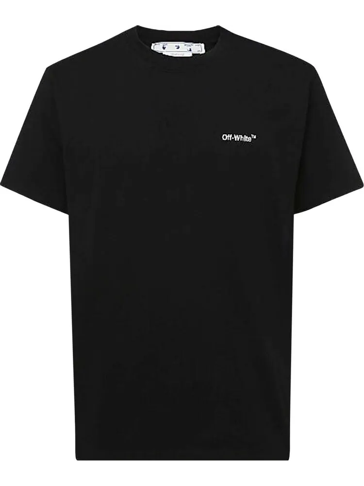 Футболка мужская Off-White Chain Arrow хлопковая с логотипом — изображение 1 из 1, черный
