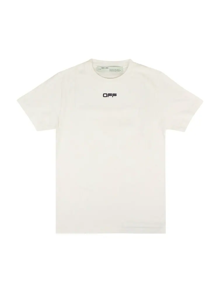 Футболка Off-White Airport Tape 'White/Black' — изображение 2 из 4, белый