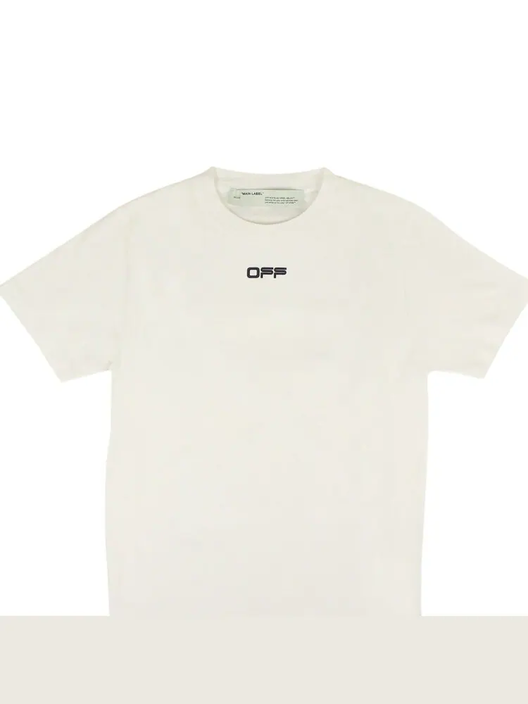 Футболка Off-White Airport Tape 'White/Black' — изображение 4 из 4, белый