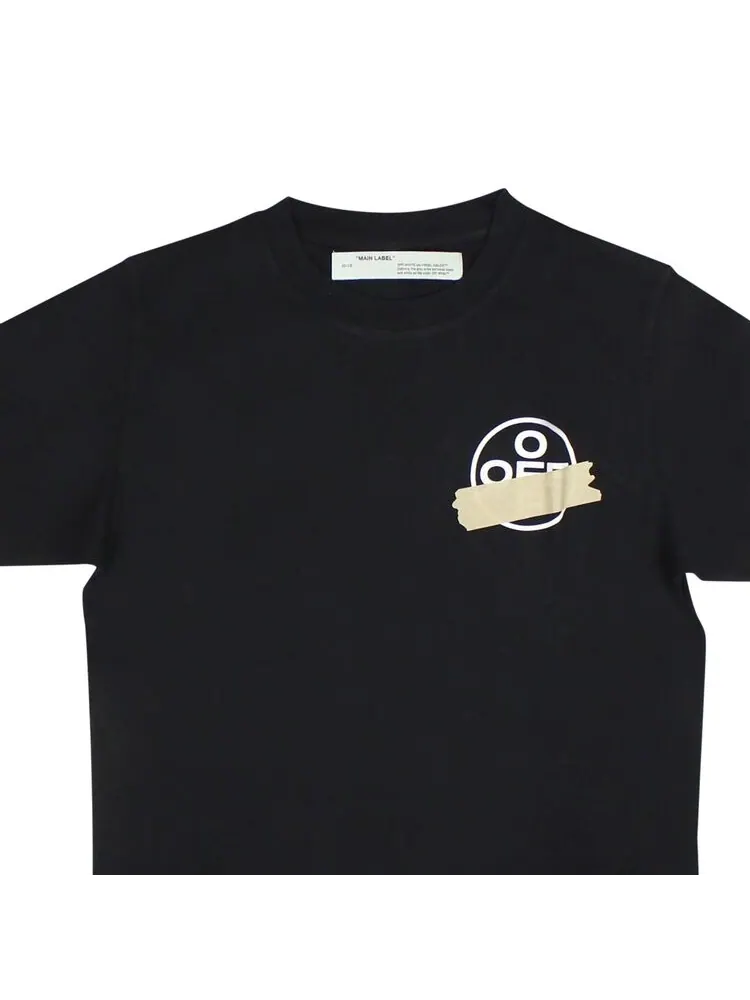Футболка Off-White Tape Arrows 'Black/Beige' — изображение 3 из 3, черный