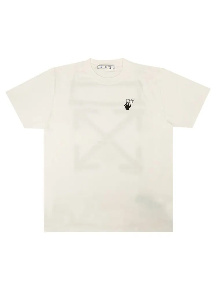 Футболка мужская Off-White Spray Marker с контрастным принтом — изображение 1 из 2, белый