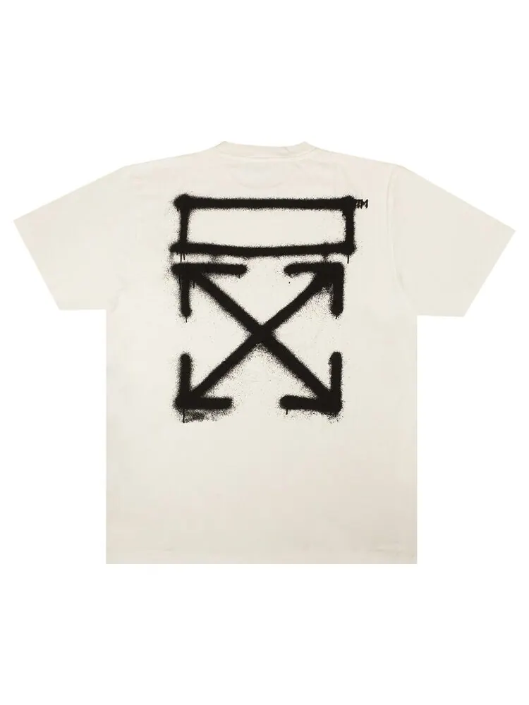 Футболка мужская Off-White Spray Marker с контрастным принтом — изображение 2 из 2, белый