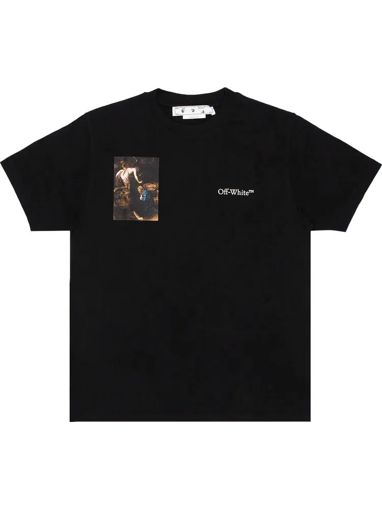 Футболка мужская Off-White Caravag Lute с принтом — изображение 1 из 1, черный