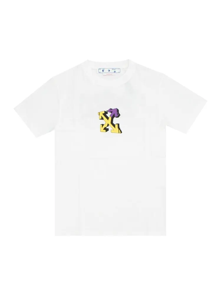 Футболка мужская Off-White Wizard Graffiti классического кроя — изображение 1 из 1, белый