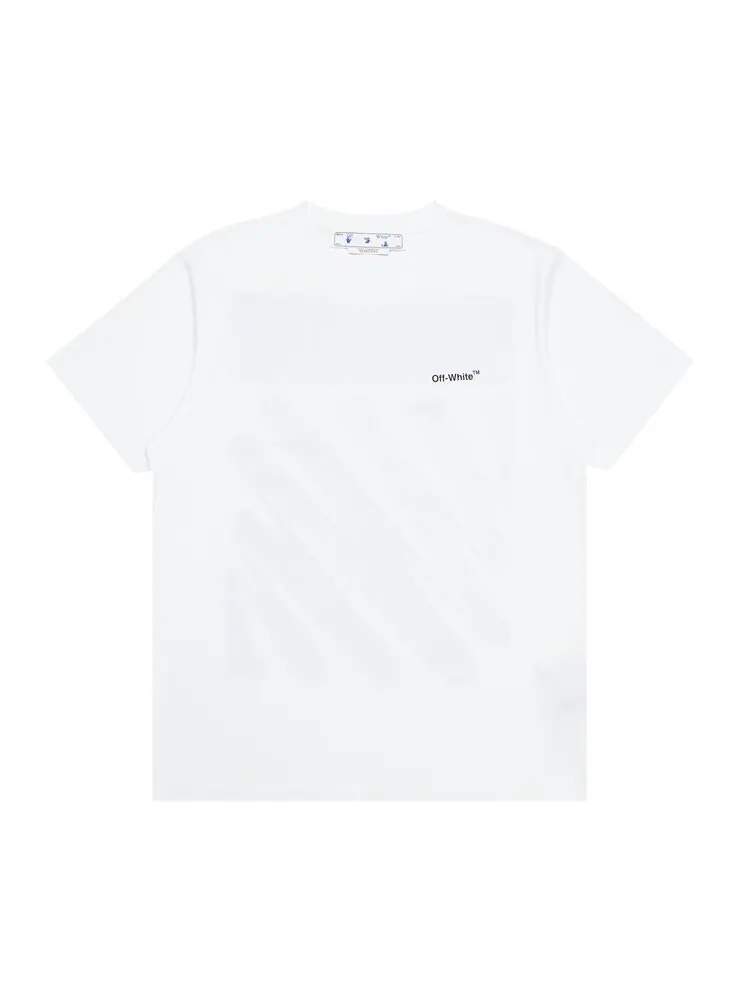 Футболка мужская Off-White Wave Diag базовая хлопковая — изображение 1 из 3, белый