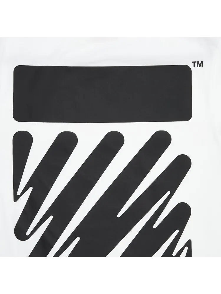 Футболка мужская Off-White Wave Diag базовая хлопковая — изображение 3 из 3, белый